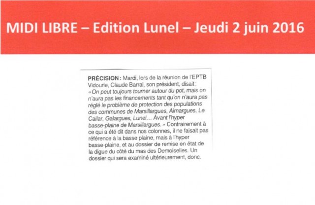 25 - Midi Libre - 2 juin 2016